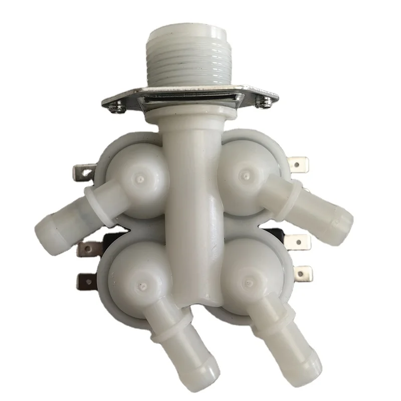 

4-Way washing machine and dryer combination 4-way inlet 220V 60hz washing machine 4-way solenoid inlet valve