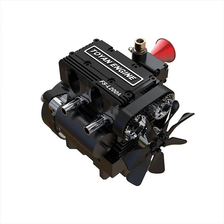 New TOYAN Methanol Version Air-cooled Engine Model L200A Single Carburetor Twin-cylinder Engine Model