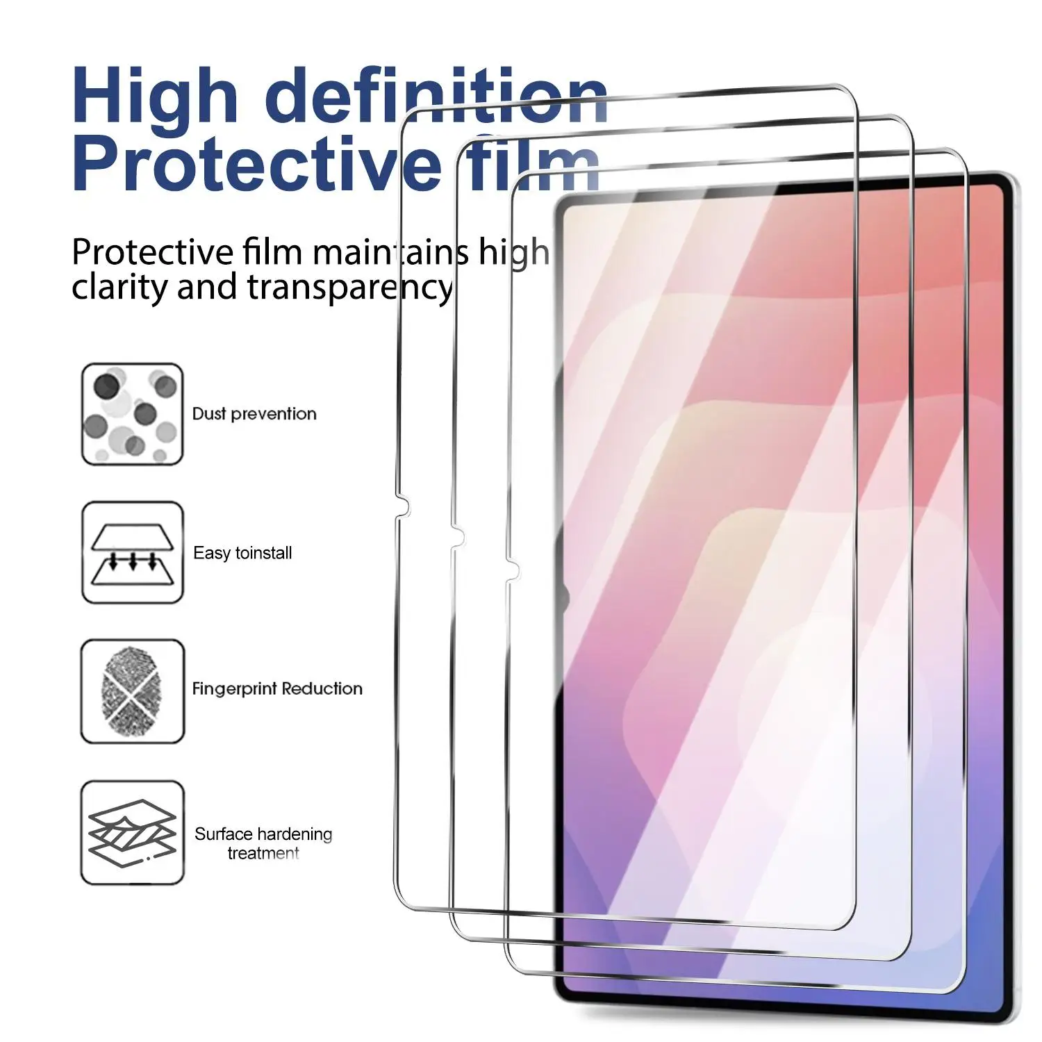 9H Tempered Glass Screen Protector For Samsung Galaxy Tab S12 Plus/S12 Ultra Tablet Full Cover HD Clear Protective Glass Films