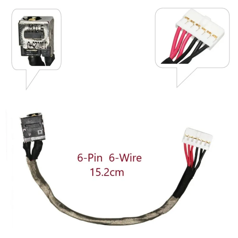 New DC POWER JACK CABLE For MSI GE72 6QF APACHE PRO MS-1794 MS-1791 MS-16J31 MS-16J3