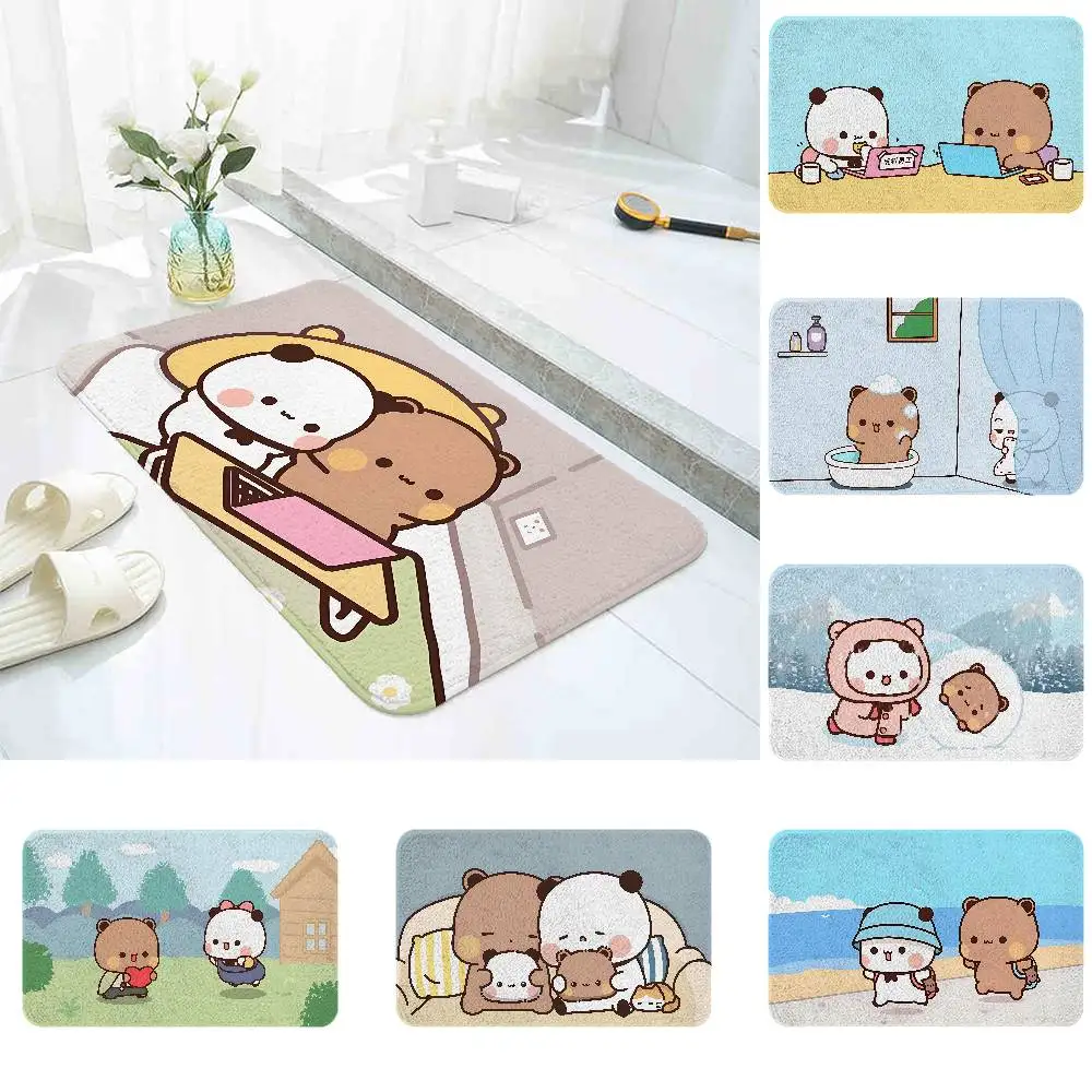 

Cute DUDU BUBU Home Use Durable Floor Mat For Entrance Bedroom Washroom Bathroom Doorway Soft Absorbent Non-Slip Foot Mats