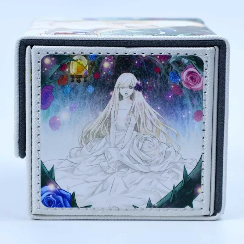 يو غي أوه! حافظة بطاقات حديقة روز مايدن Tcg لتقوم بها بنفسك عالية الجودة جلدية عمل دمى أشكال أنيمي لعبة جمع صندوق تخزين الهدايا