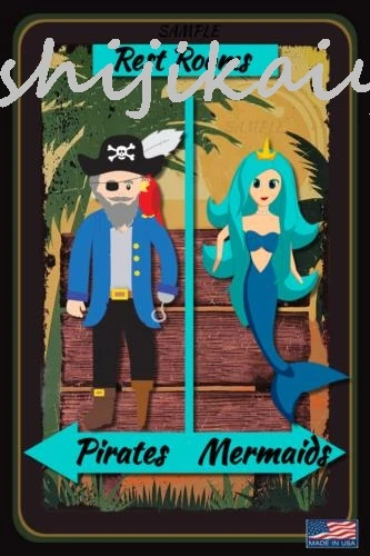 1 pack PIRATE MERMAID BATHROOM! 8