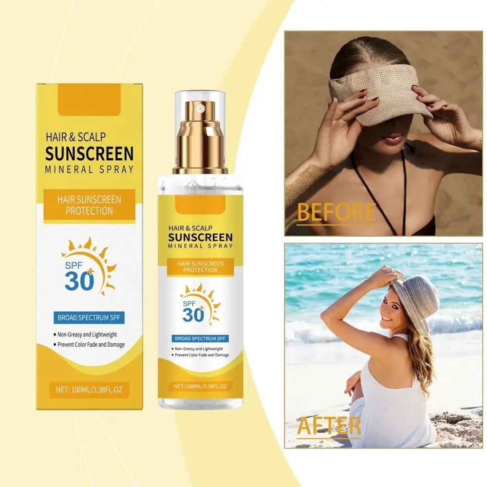 

SPF 30. Солнцезащитный спрей для волос и кожи головы. Нежирная защита. Все необходимое для пляжа и бассейна. Кокосовый безвесовой цвет. УФ-блокировщик.