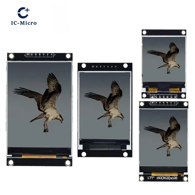 1.44/1.77/2.0/2.4/2.8 Inch TFT Color Screen LCD Display Module Drive ST7735 ST7789 Interface SPI 128*128 240*320
