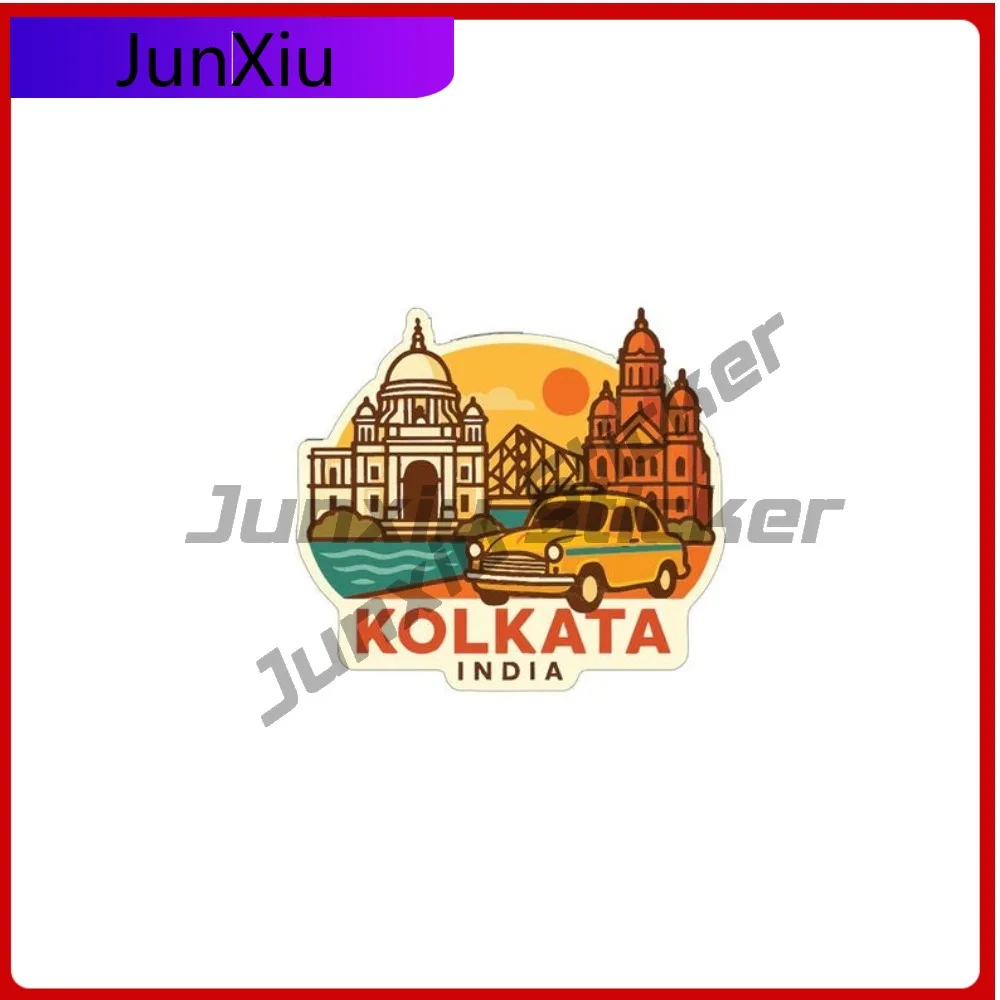 

Kolkata India City Sticker Vinyl Decal Accessories Waterproof Decoration Bumper Truck Electric Scooter Yacht Occlusion Scratch