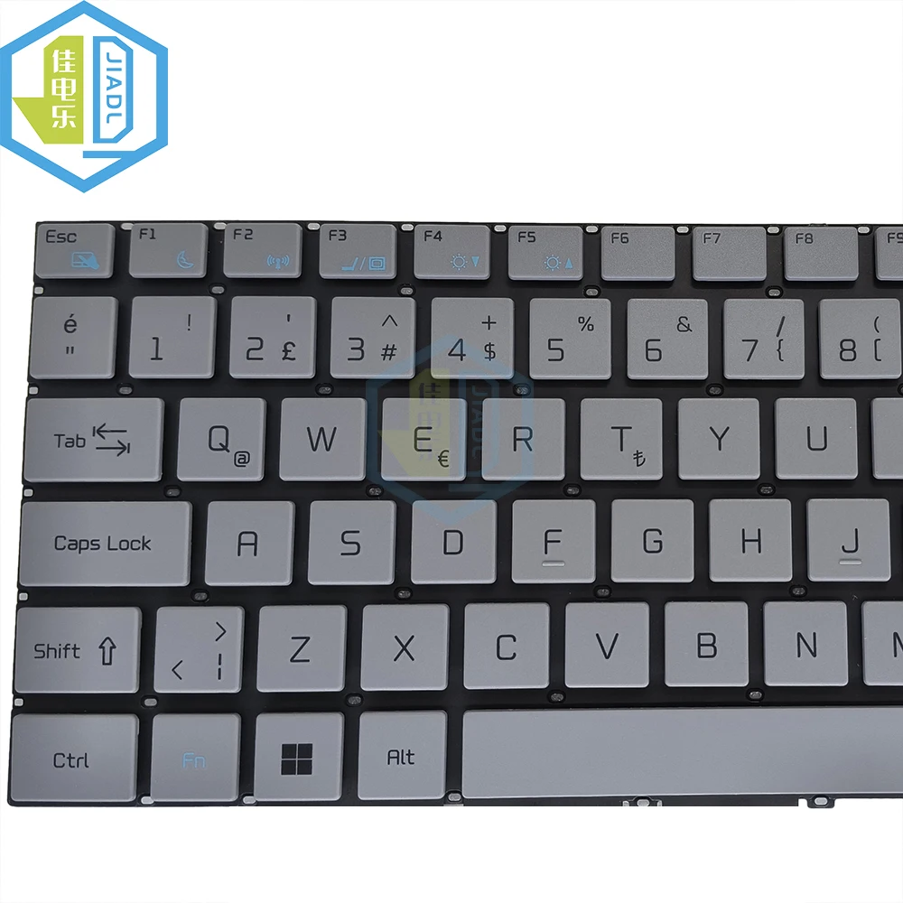 Imagem -03 - Turco Qwerty Teclado para Notebook Casper Nirvana Teclado de Substituição Cinza tr sem Retroiluminação C600 C500 C550 V6329b Novo tr