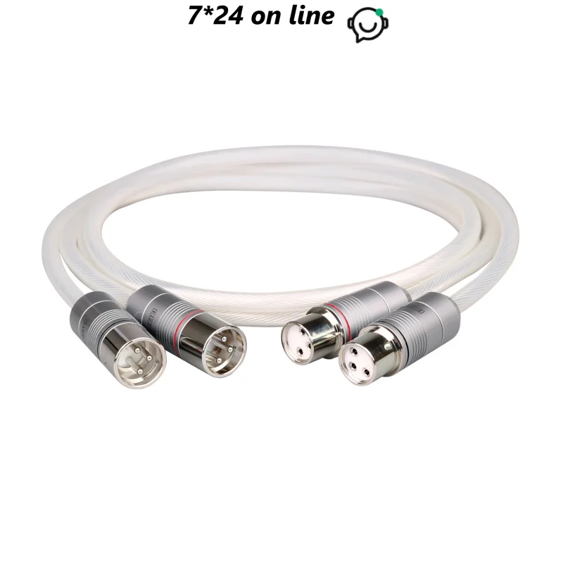 Avplay alta fidelidade audiophile oi-end qualidade classe de alto nível xlr cabo SSC-002 99.99% 4n prata esterlina pura