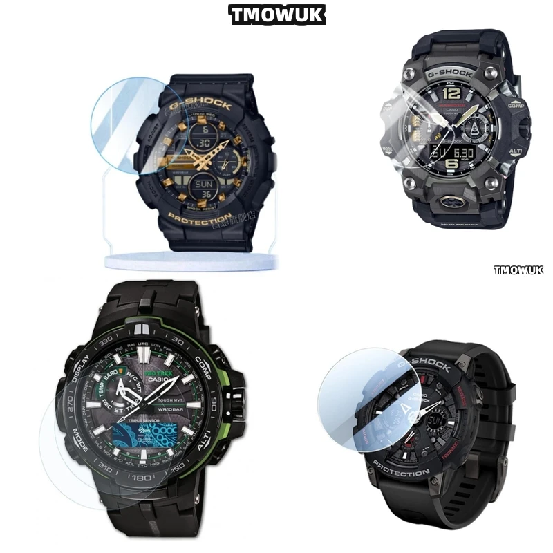 

For Casio GWG-2000 S2200 S140 EFV 540D L MDV 107 EFV 520DB GRB 100 GA 2110 - HD 9H Tempered Glass Watch Screen Protective Film