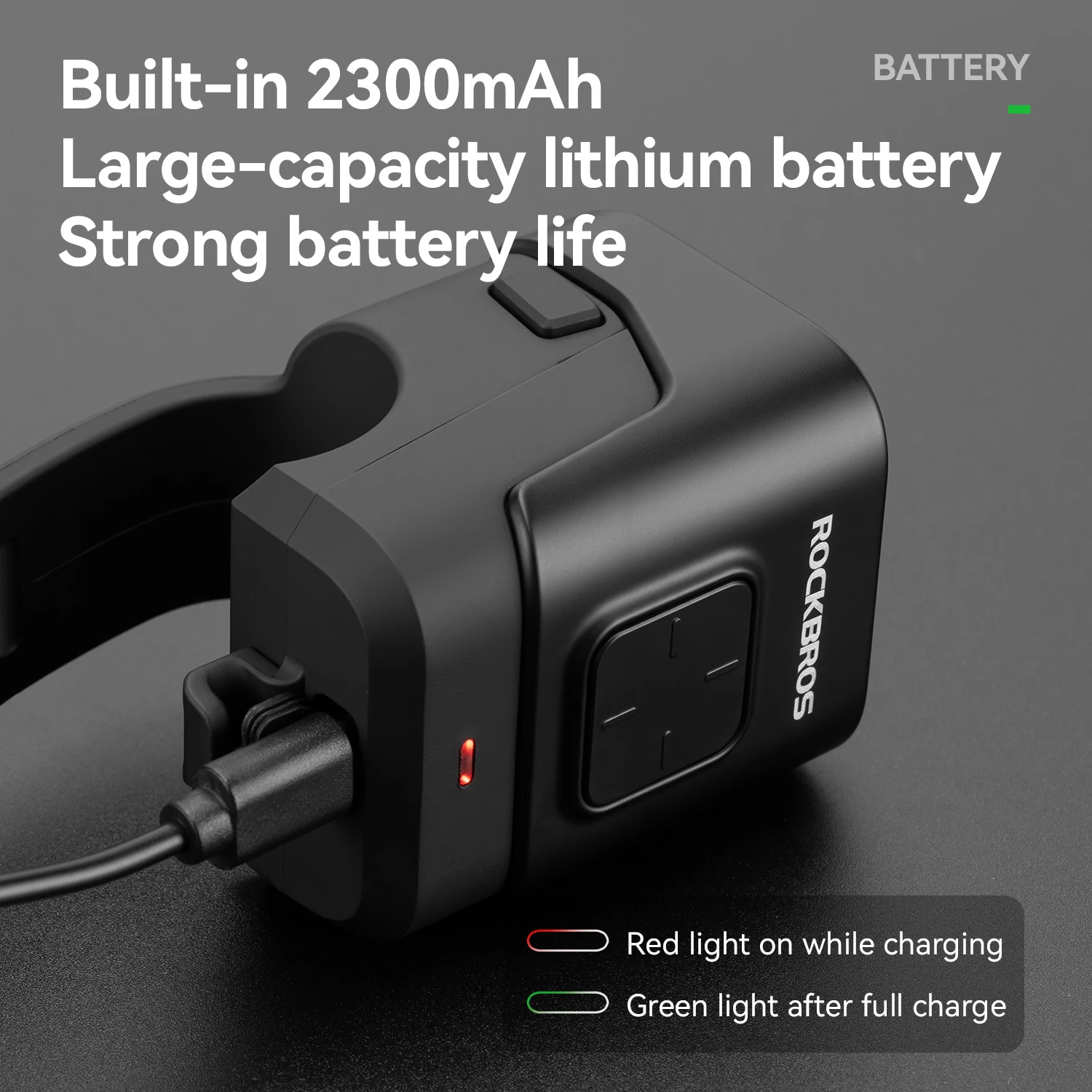ROCKBROS Bicycle Mini Light IPX6 Waterproof 450LM Headlight High Decibel Electric Bell Multifunction Horn Light Bike Accessories - view 6