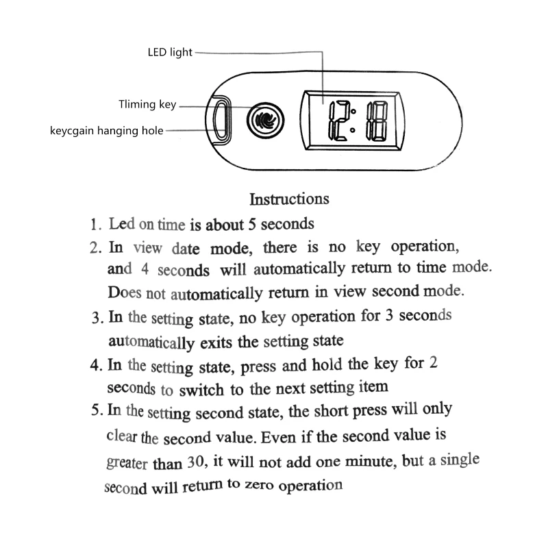 Silent Luminous Clock Mini Portable Clock Digital Electronic Clock Student Exam