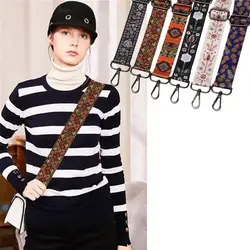 Fashion Nylon Colored Bag Strap Women Handbag Belt Wide Shoulder Bag Strap Replacement Adjustable Bag Strap Bag Accessories