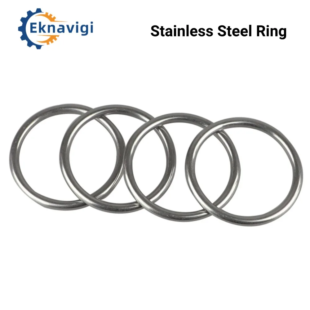 304 Stainless Steel Ring M3 M4 Without Trace Circle O-ring Ring Suspension Ring Seamless Welded Ring Metal Connection Ring