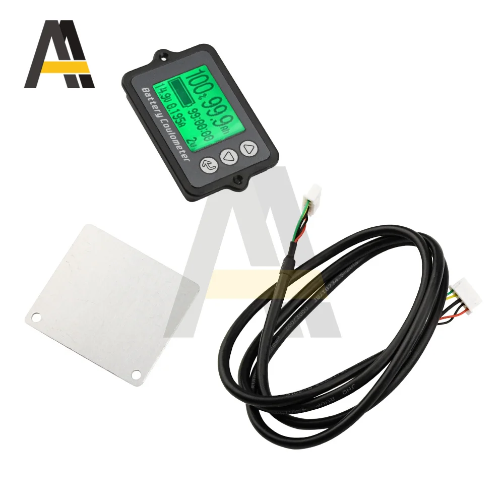 DC 8V-80V 50A Battery Coulometer Precision Vehicle Battery Tester TK15 Electric Quantity Display Monitor for Electric Car