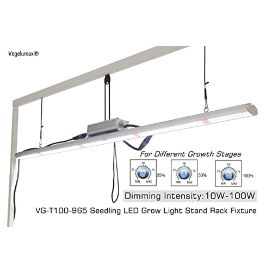 LED Grow Light Lamp Stand for Plant Seedling Germination Vege Flower Growth, Full Spectrum CRI 90+ White Light CCT 6500K, Isola view 5