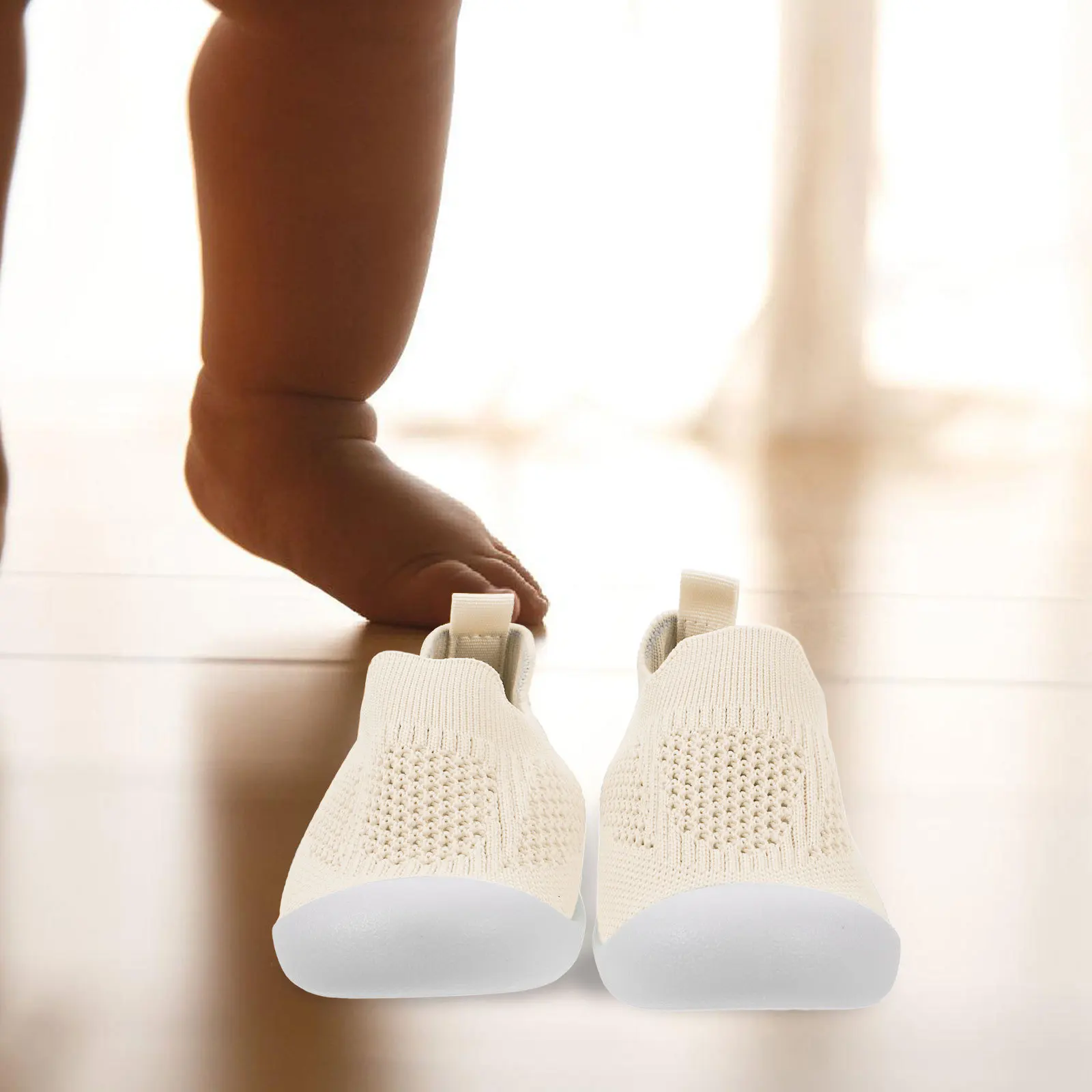 

Детская обувь с дышащей сеткой для первых ходунков, мягкая гибкая подошва, противоскользящая подошва, стильный дизайн, идеальная весна