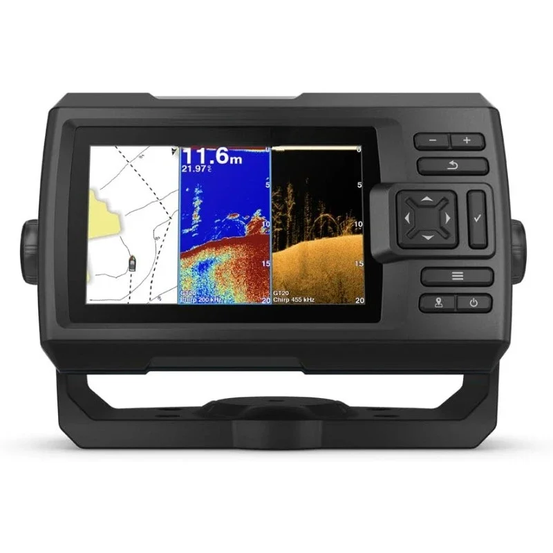 

STRIKER 5CV with Transducer, 5" GPS Fishfinder, CHIRP Traditional And ClearVu Scanning Sonar Transducer, Built In Quickdraw