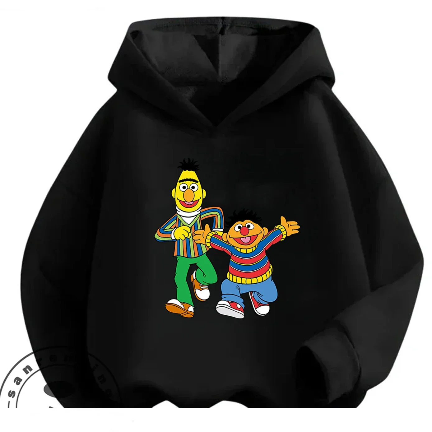 Sesame Street Hot Hoodie 3-14Y Kids Autumn Winter Cute Kawaii Cartoon Street Fashion Outdoor Casual Cozy Warm Trendy