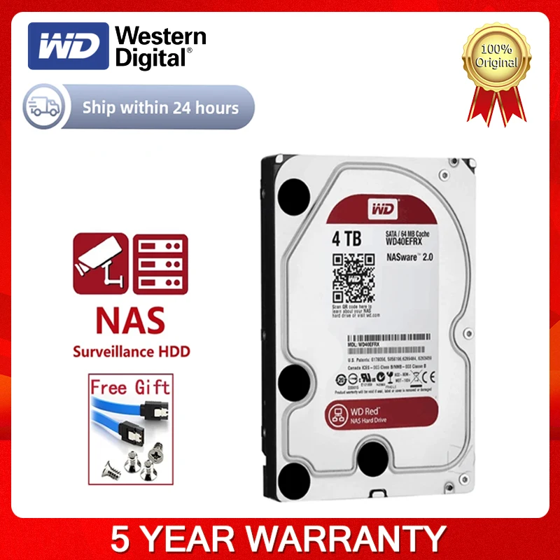 Western Digital WD Red 1TB 2TB 3TB 4TB Hard Disk Drive 3.5