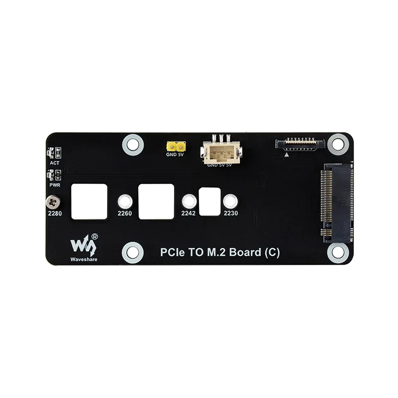 

For Raspberry Pi 5 PCIe to M.2 Adapter Board, NVMe SSD High Speed Read Write Boot Support HAT