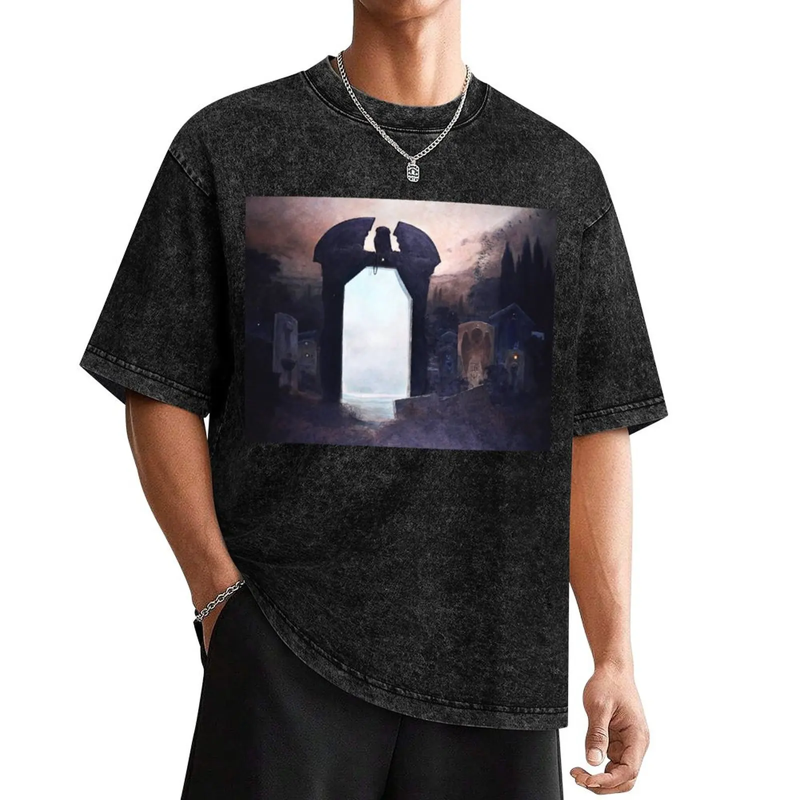 Untitled (Gateway), by Zdzis?aw Beksiński T-Shirt blacks T-shirts oversize Personalized t-shirt t shirts men