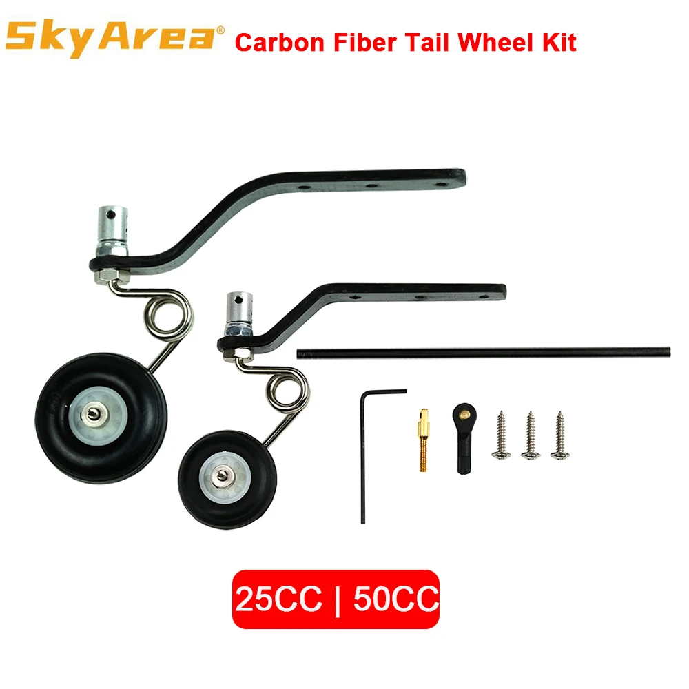 1Set Carbon Fiber Tail Wheel Kit Landing Gear Assembly W/1.25\