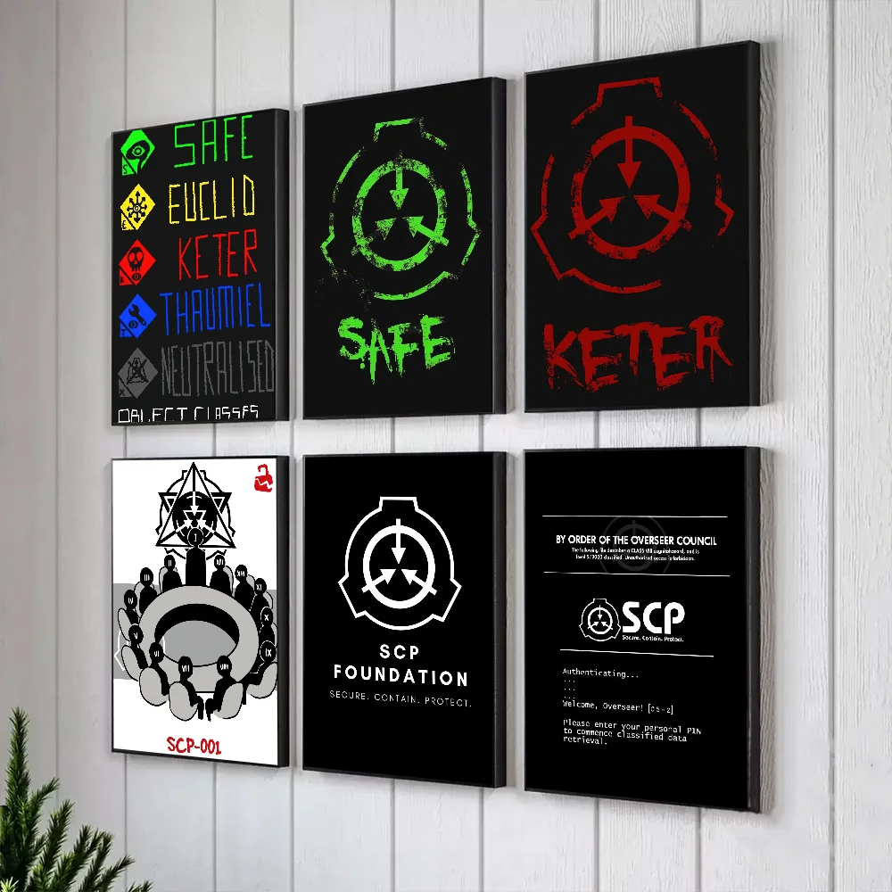 Scp Foundation Poster Prints Artwork festival Bedroom Club living room Home Deco