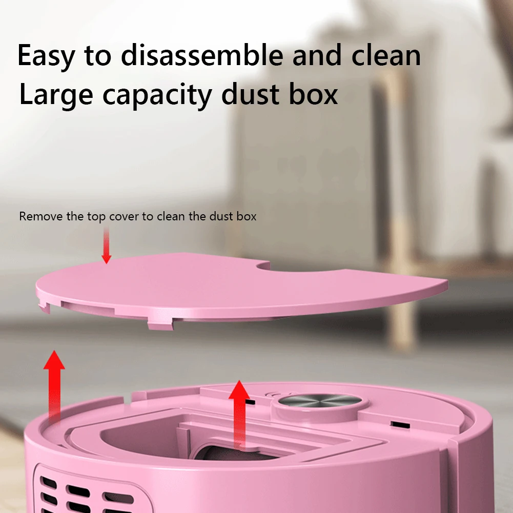 Robot aspirateur 3 en 1 rechargeable, robot aspirateur et serpillière, machine de nettoyage compacte pour poils d'animaux et saletés tenaces