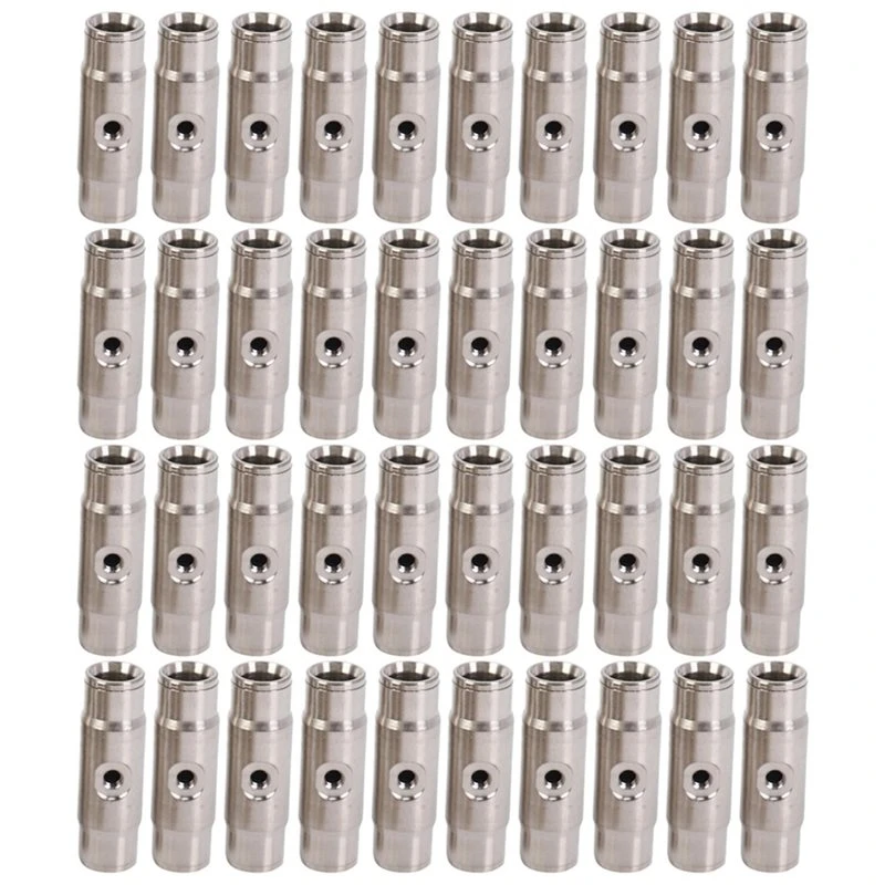 LICE-40PCS 9.52Mm Single-Hole Direct Connector, High Pressure Mist Cooling System Fittings Quick Connect Adapter For Garden