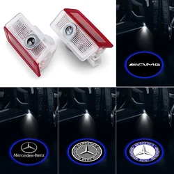 Car Door Wireless Welcome Light LED HD Projector Lamp Decoration For Mercedes Benz AMG W203 W206 W220 W205 W211 W212 W201 W210