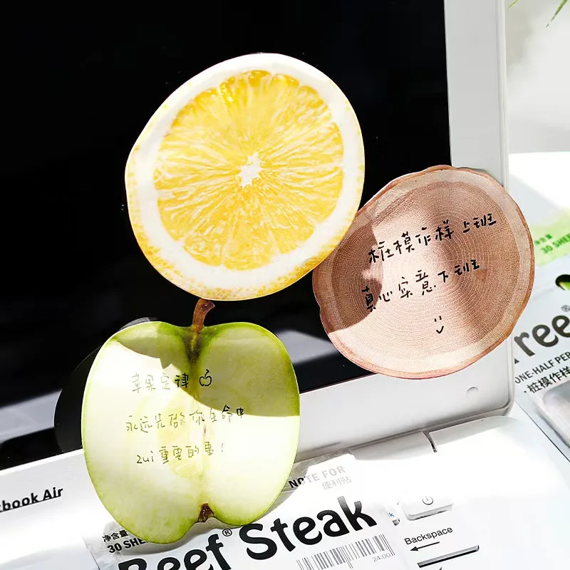 30 Pcs Cute Sticky Notes Fruits Sticky Kawaii Sticky Notes Fun Sticky Notes Cute Notepads Sticky Note Pads Self Stick Memo Pad