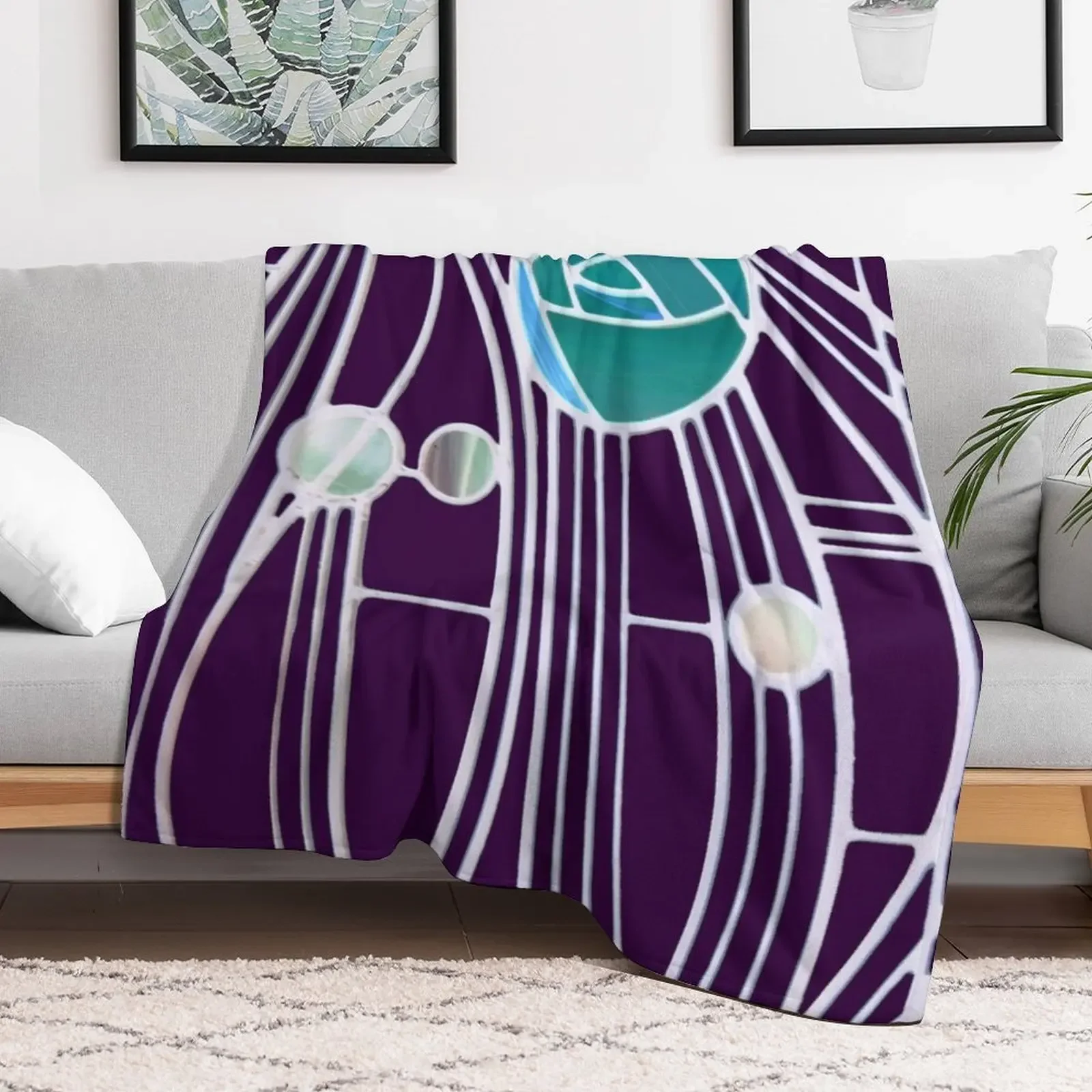 Charles Rennie Mackintosh design Throw Blanket warm for winter for babies Sleeping Bag Decorative Sofas Blankets