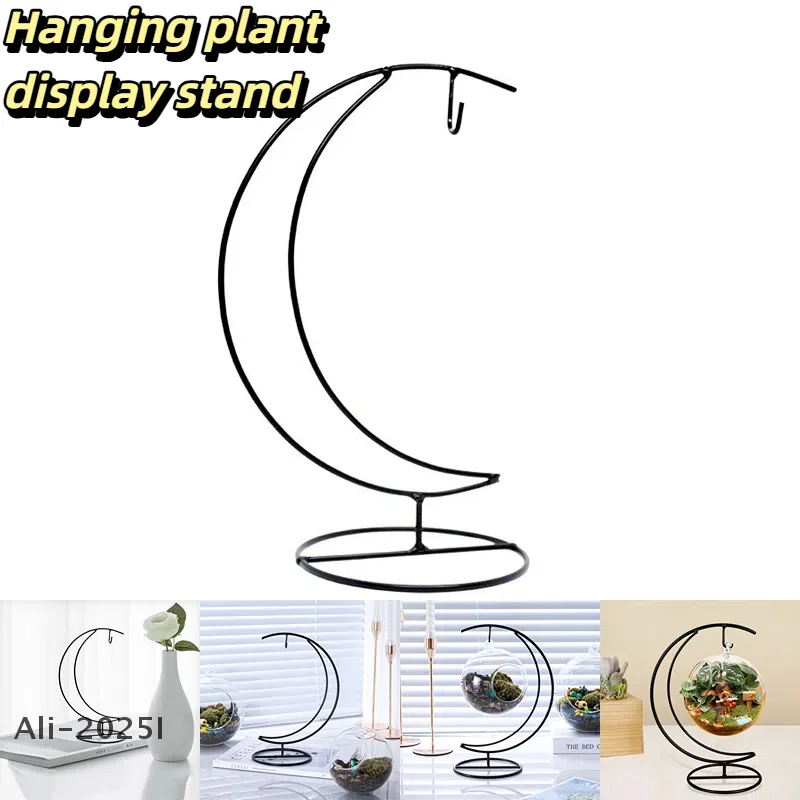 

1Pc Hanging plant display stand Metal Stand Tabletop Display Stand Holder for Ornament Plants Succelent Home Office Decoration