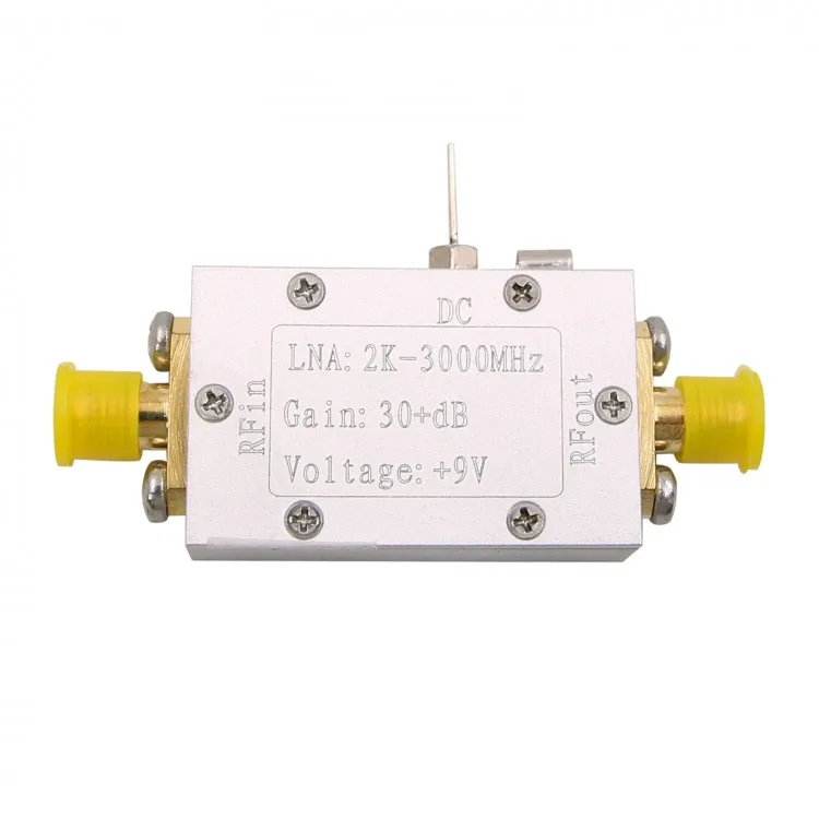 

RF Low Noise Amplifier LNA Wideband Amplifier 2K-3000MHz Gain 30+dB for Shortwave FM Broadcast