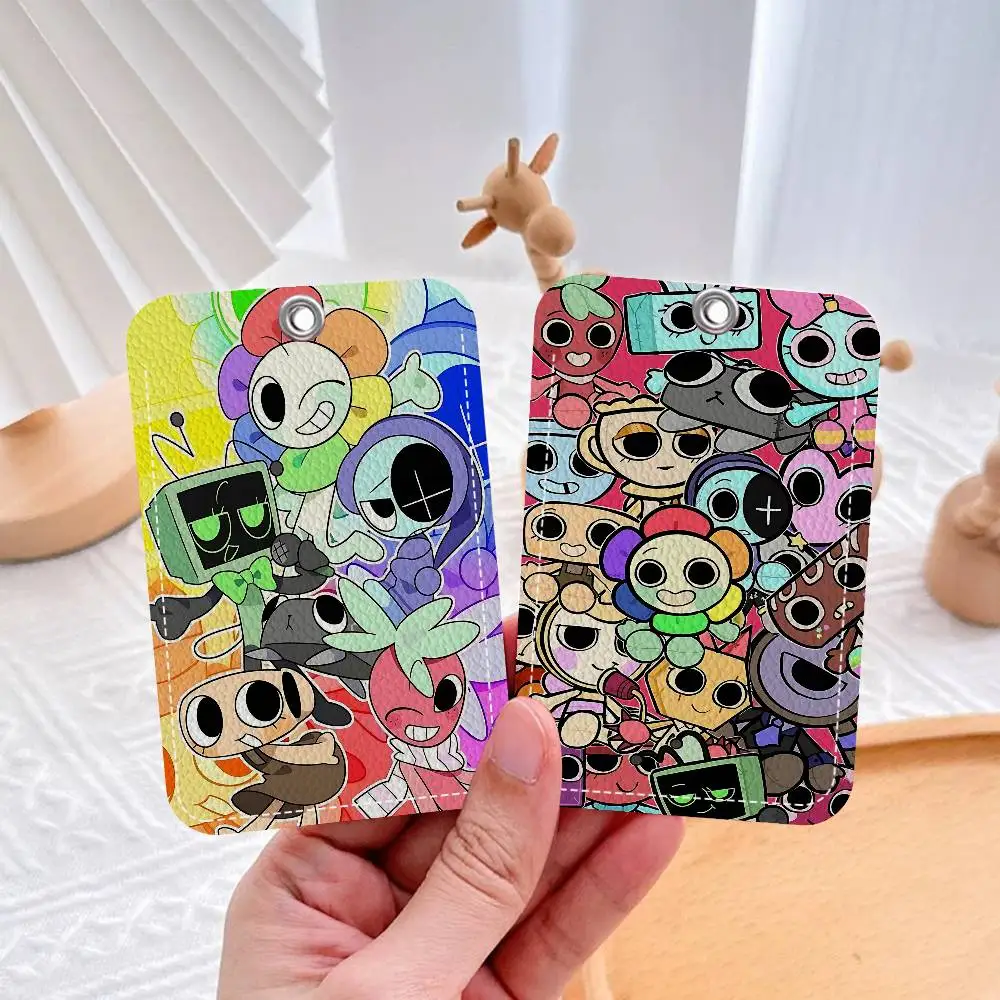 Game D-Dandys World Cute Cartoon Inteated Elevator Card Acc Control Card Keychain Protective Cover Gift Keychain