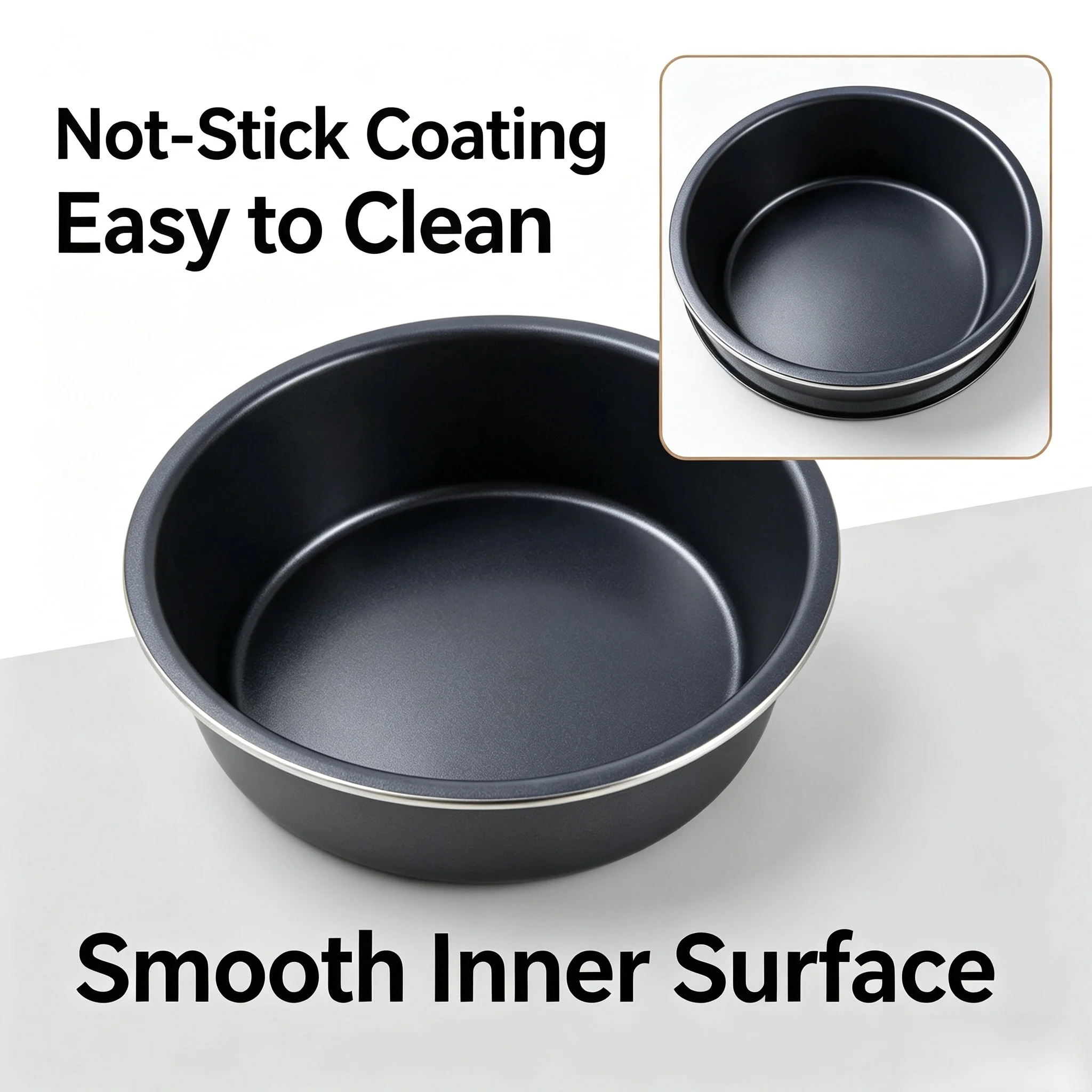 8oz Non‑Stick Inner Pot Replacement For Commercial Popcorn Machine, Universal Popcorn Maker Spare Part