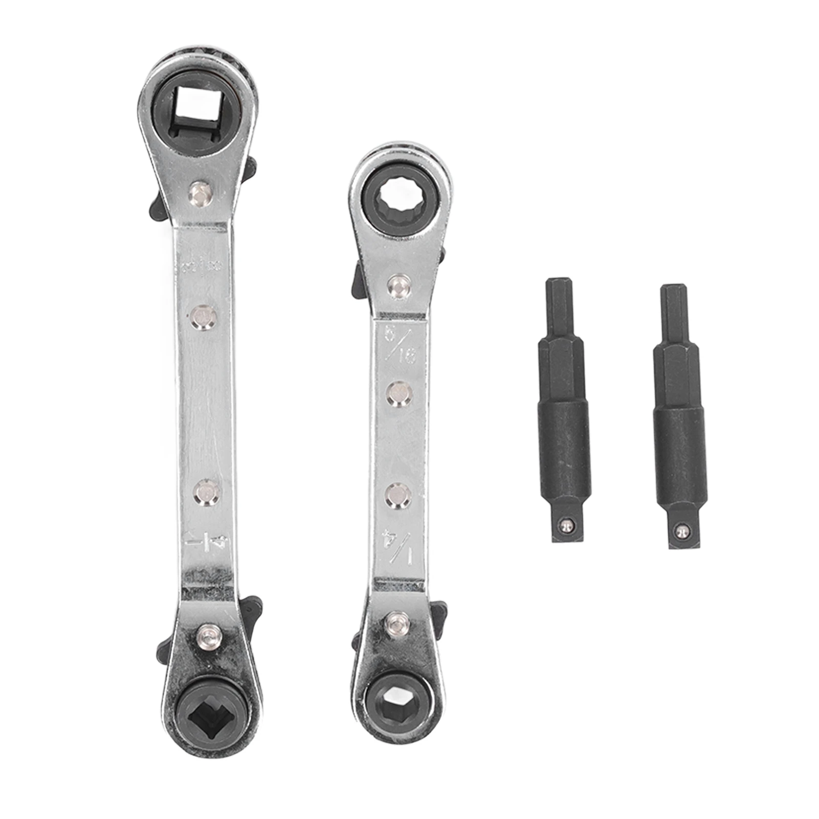 

Ремонтный ключ HVAC 3/8 дюйма/1/4 дюйма двусторонний храповой ключ из нержавеющей стали холодильный инструмент для ремонта кондиционера