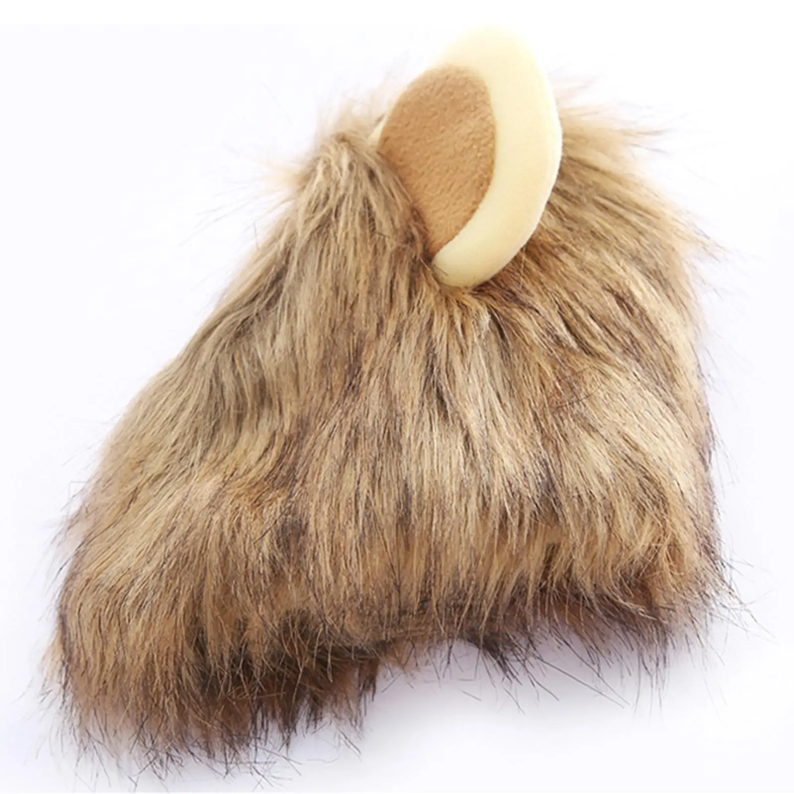 Lion Mane Headgear for Puppy Cats Cosplay Party Furry Warm Hat for Christmas Fun Lion Mane Headgear for Puppy Cats Cosplay Party Furry Warm Hat for Christmas Fun