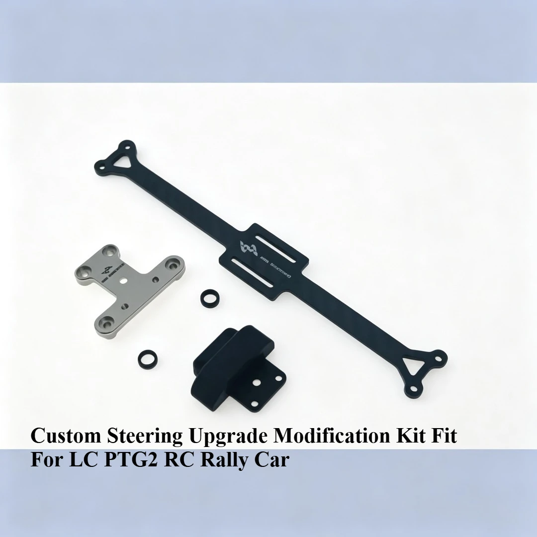Custom High Rigidity Complete Steering Upgrade Kit For LC Racing PTG2 1/10 RC Rally Car Precise Steering Racing Mod Accessories