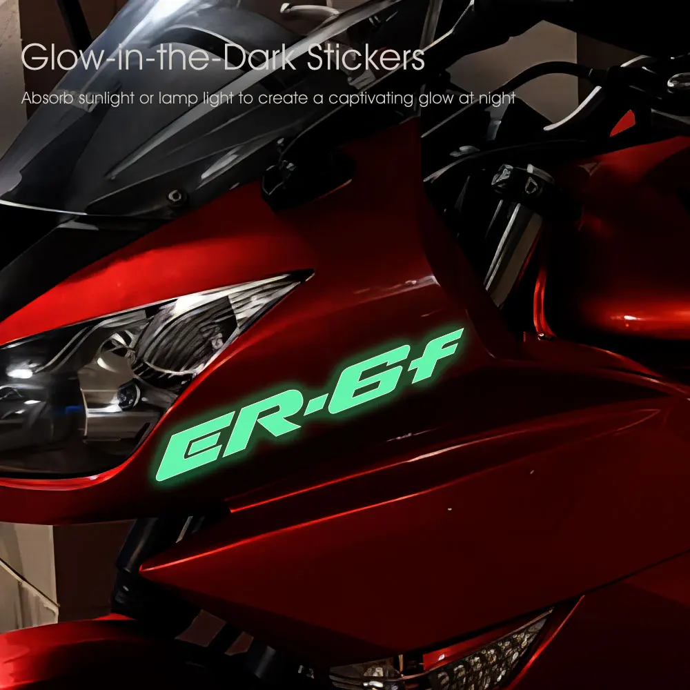 Motorcycle Glow Sticker for Kawasaki ER6F Stickers ER-6F ER 6F 2006 2007 2008 2009 2010 2011 2012 2013 2014 2015 Accessories