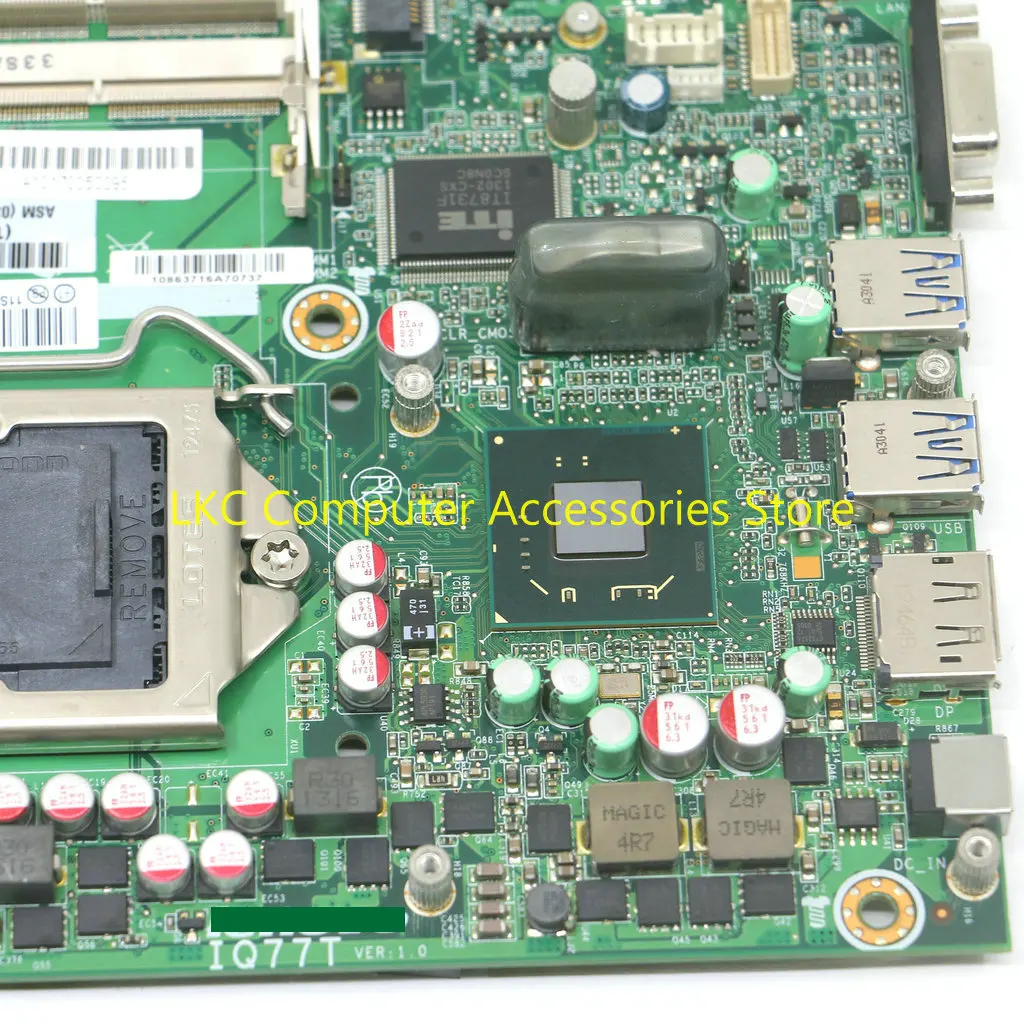 Imagem -05 - Original para Lenovo Thinkcentre M92 M92p Mini Placa-mãe Lga1155 Ddr3 03t7084 Iq77t Placa-mãe 100 Testado