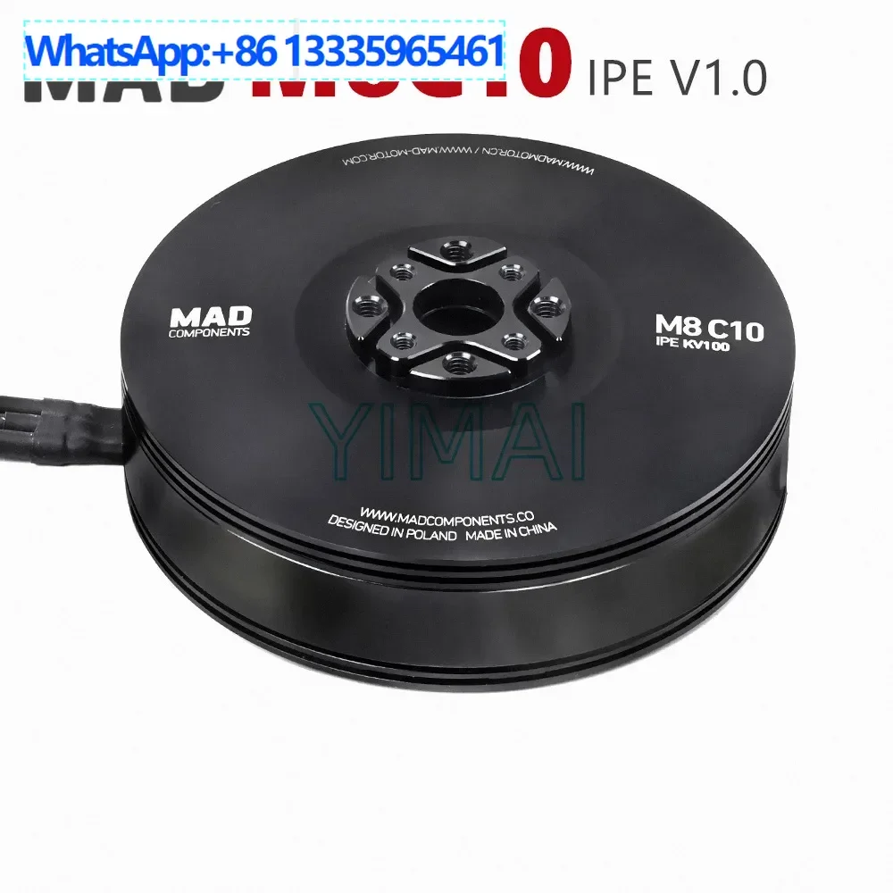 

Бесщеточный двигатель MAD M8C10 EEE 100KV для воздушной геодезической и картографии, длительный срок службы, модель дрона, двигатель самолета