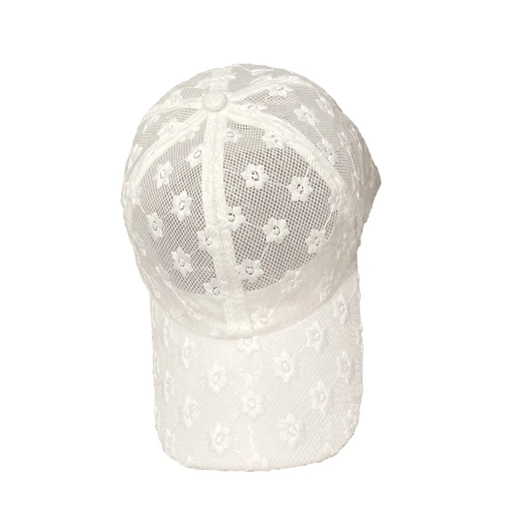 

1Pcs Fashion Sunshade Duckbill Cap Peaked Lace Breathable Summer Baseball Hat Casual Travel Outdoor Uv Protection
