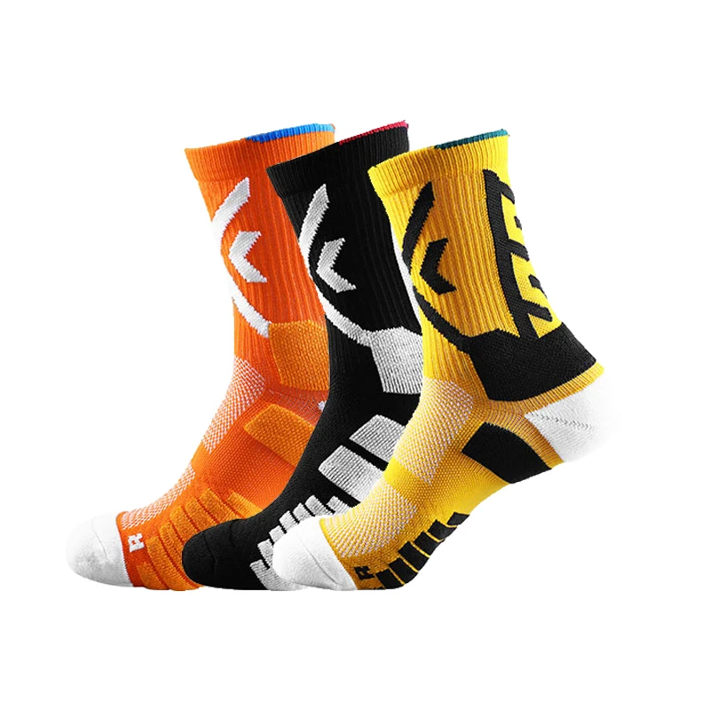 النخبة الرياضة ركوب الدراجات كرة السلة الجوارب ضغط الجري رجل الاتجاه الأسود تنفس طويلة المشي لمسافات طويلة التخميد الرياضية المهنية