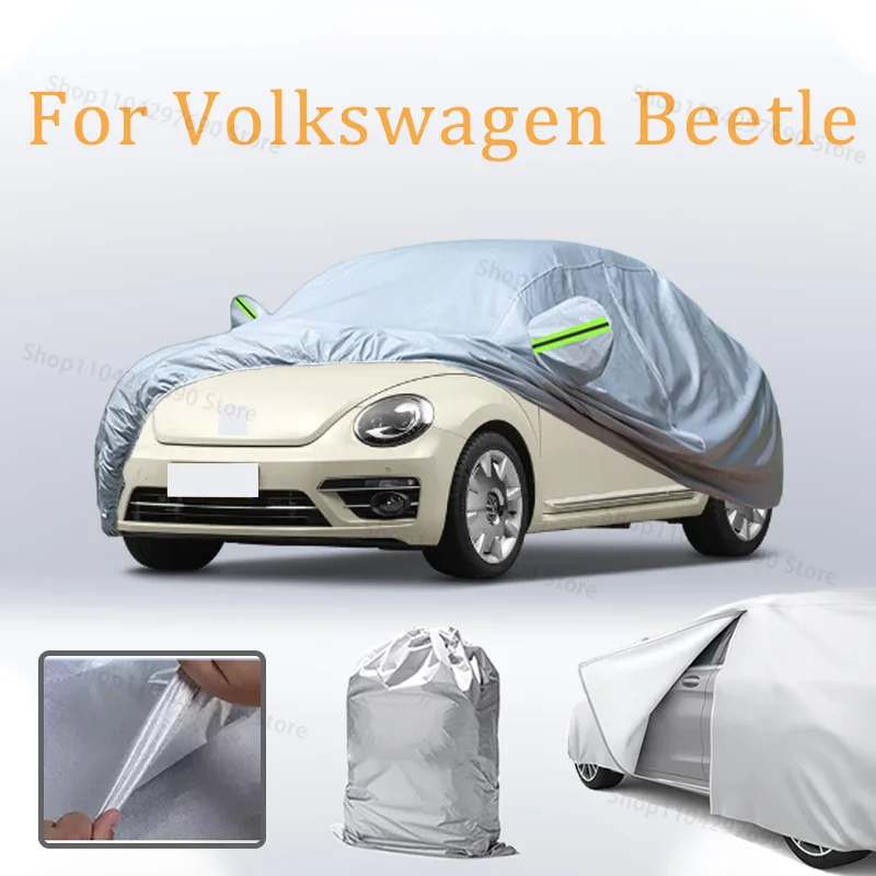 For Volkswagen VW Beetle Car Covers Waterproof Auto Sun Shield Cover Anti-UV Snowproof  Exterior Outdoor Auto Accessories