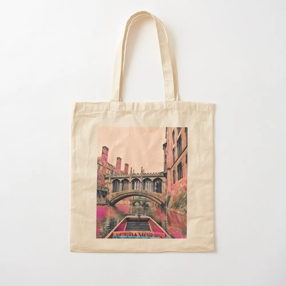 Cambridge Gondola Ride Tote Bag Portable shopping bag tote bag custom Canvas Tote