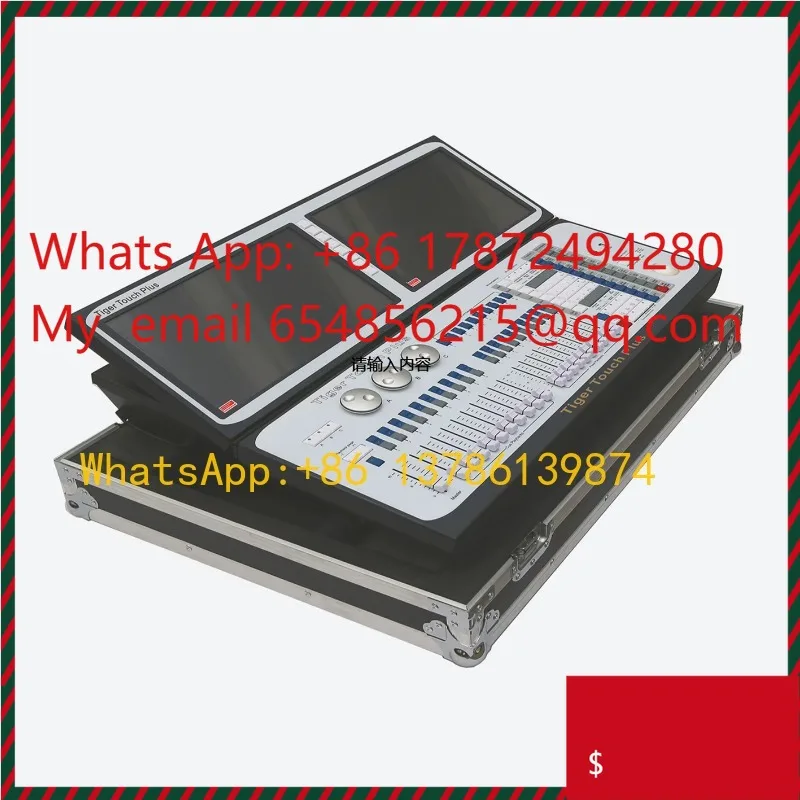 PAR lamps and stage lights, equipped with DMX controller, for stage lighting. Touch control console dimmer, suitable for mobile