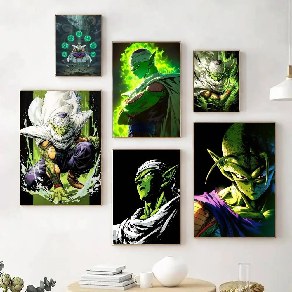 Anime D-Dragon Ball Piccolo Posters Fancy Wall Sticker for Living Room Bar Decoration Wall Decor