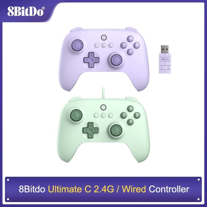 PC, Windows 10, 11, Steam Deck, Raspberry Pi, Android용 8BitDo Ultimate C 무선 2.4G 유선 게임 컨트롤러