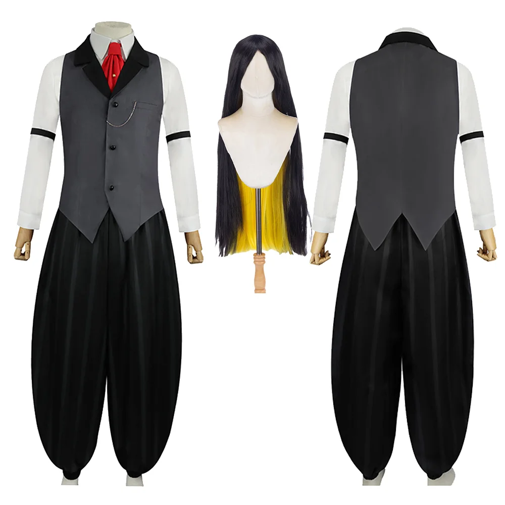 

Hazzbin Hotel Sir Pentius Косплей Костюм Женский Аниме Топ Брюки Парик Хэллоуин Вечеринка Карнавал Празднование Косплей